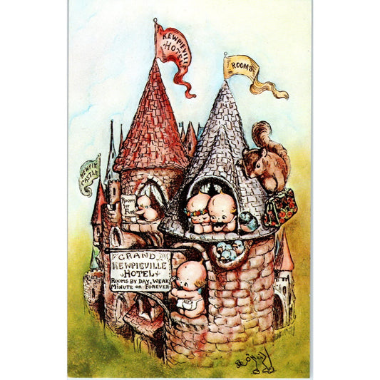 Kewpieville City Grand Kewpieville Hotel Rose O'Neill Sample Postcard PB3
