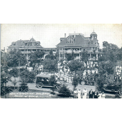 Antique Postcard Administration Building House of David Eden Springs MI TD8-O2