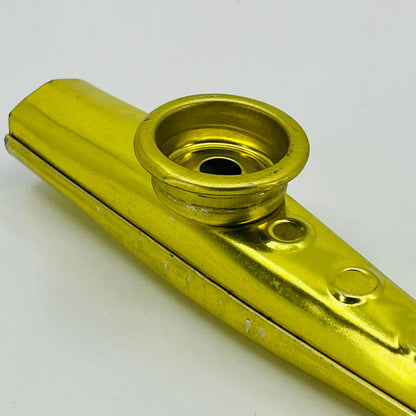 1950s Vintage Gold Tin Kazoo Toy TB6