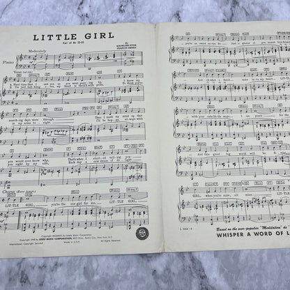 1948 Little Girl With Guy Lombardo Vintage Sheet Music V42-2