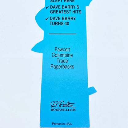 Vintage Dave Barry’s Only Travel Guide You’ll Ever Need Bookmark AB8