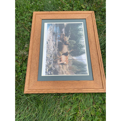 Signed Framed Matted Patrick Gibbs Numbered Print “His Majesty” Hunting Art