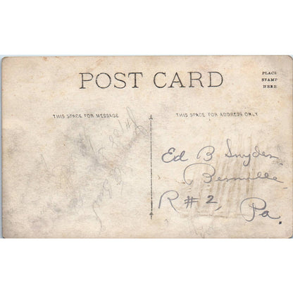 Antique WWI Postcard RPPC Melhuish Battery 44 S. of V. EA3