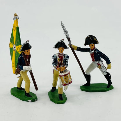 Vintage Revolutionary War Colonial Soldier Painted Lead Toys SB5