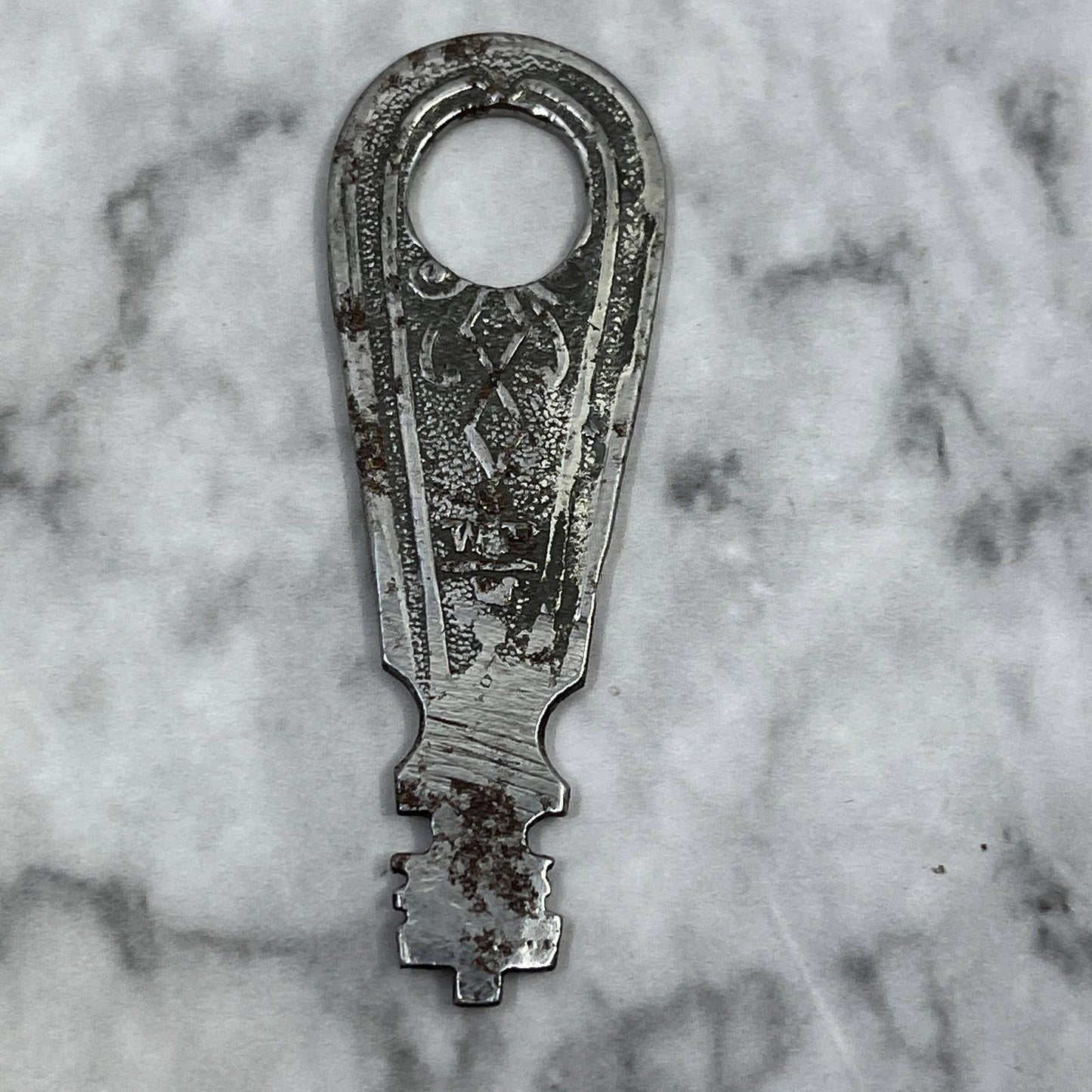 Vintage Primitive Handmade Key from Children's Spoon SA2