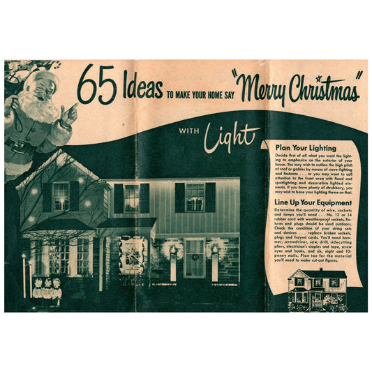 1950s Mid Century General Electric 65 Christmas Lighting Ideas SE4