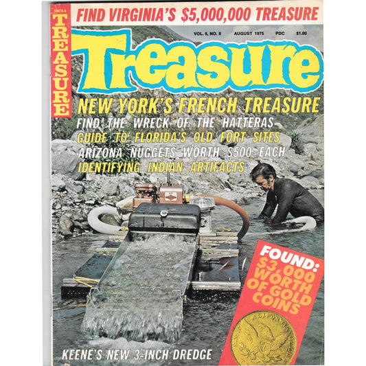 Treasure Magazine - Treasure Hunting Mining Metal Detecting Aug 1975 M4