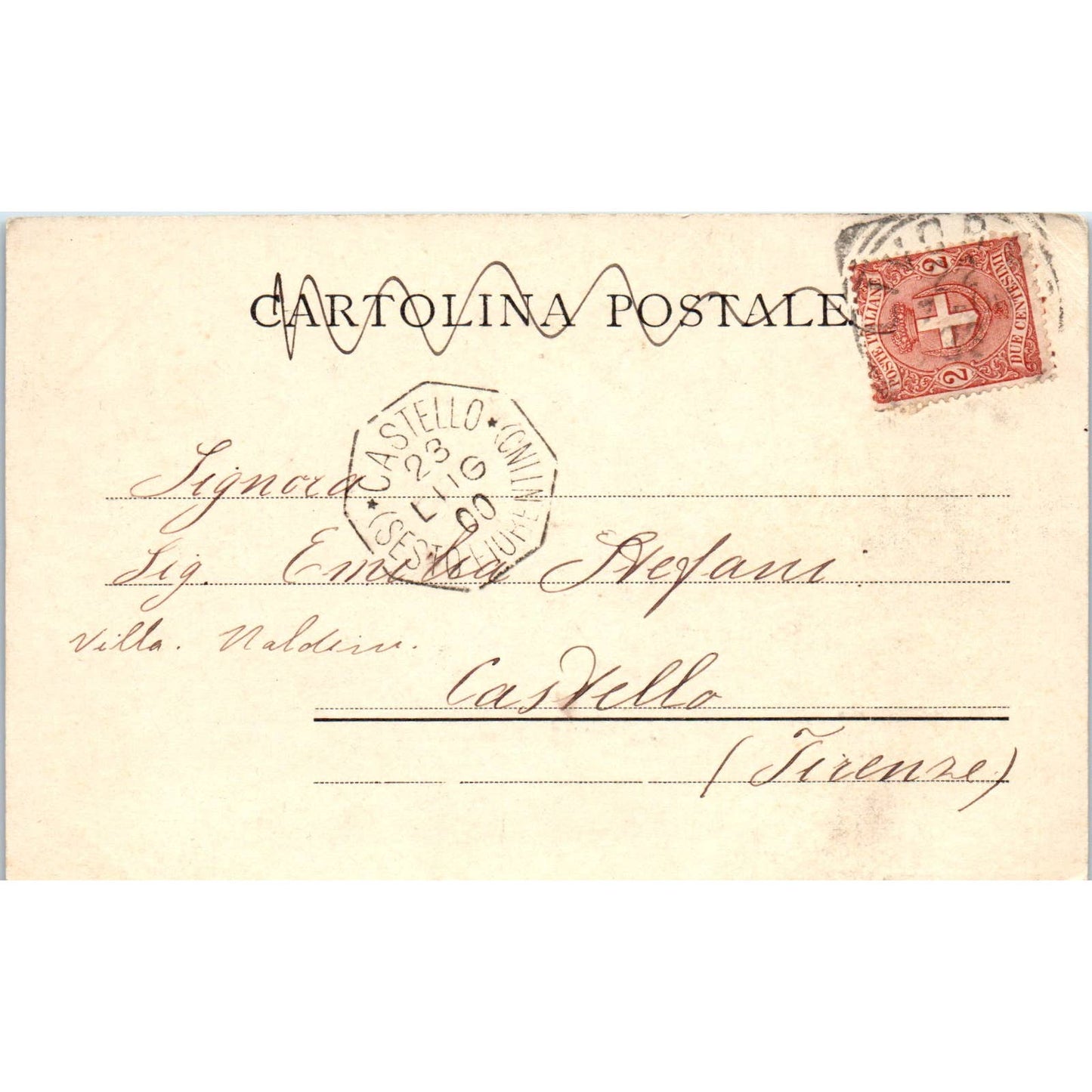 Viale Regina Margherita Livorno c1910 - Original Postcard TJ9-P1