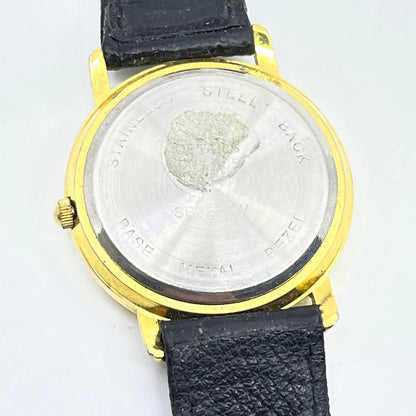 Details Quartz Women's Watch Wristwatch Gold Tone Leather Band SD5
