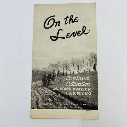 1930s Contour Cultivation in Conservation Farming US Agriculture Dept Flyer SA7