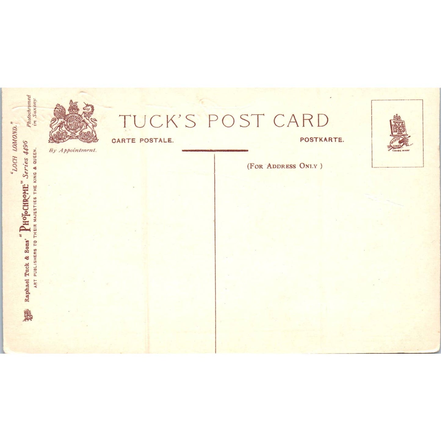 Sheep at Loch Lomond's Braes Raphael Tuck Original Postcard TK1-P17