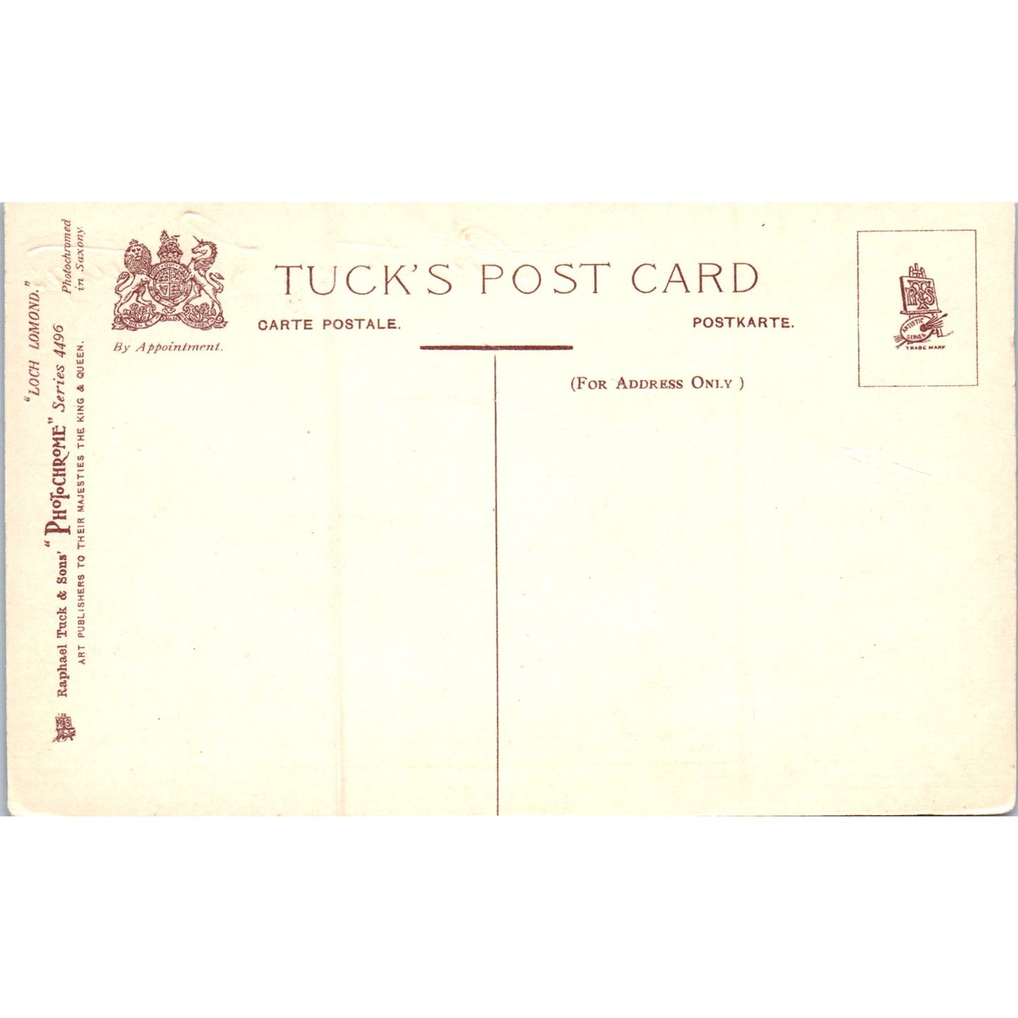 Sheep at Loch Lomond's Braes Raphael Tuck Original Postcard P3-2