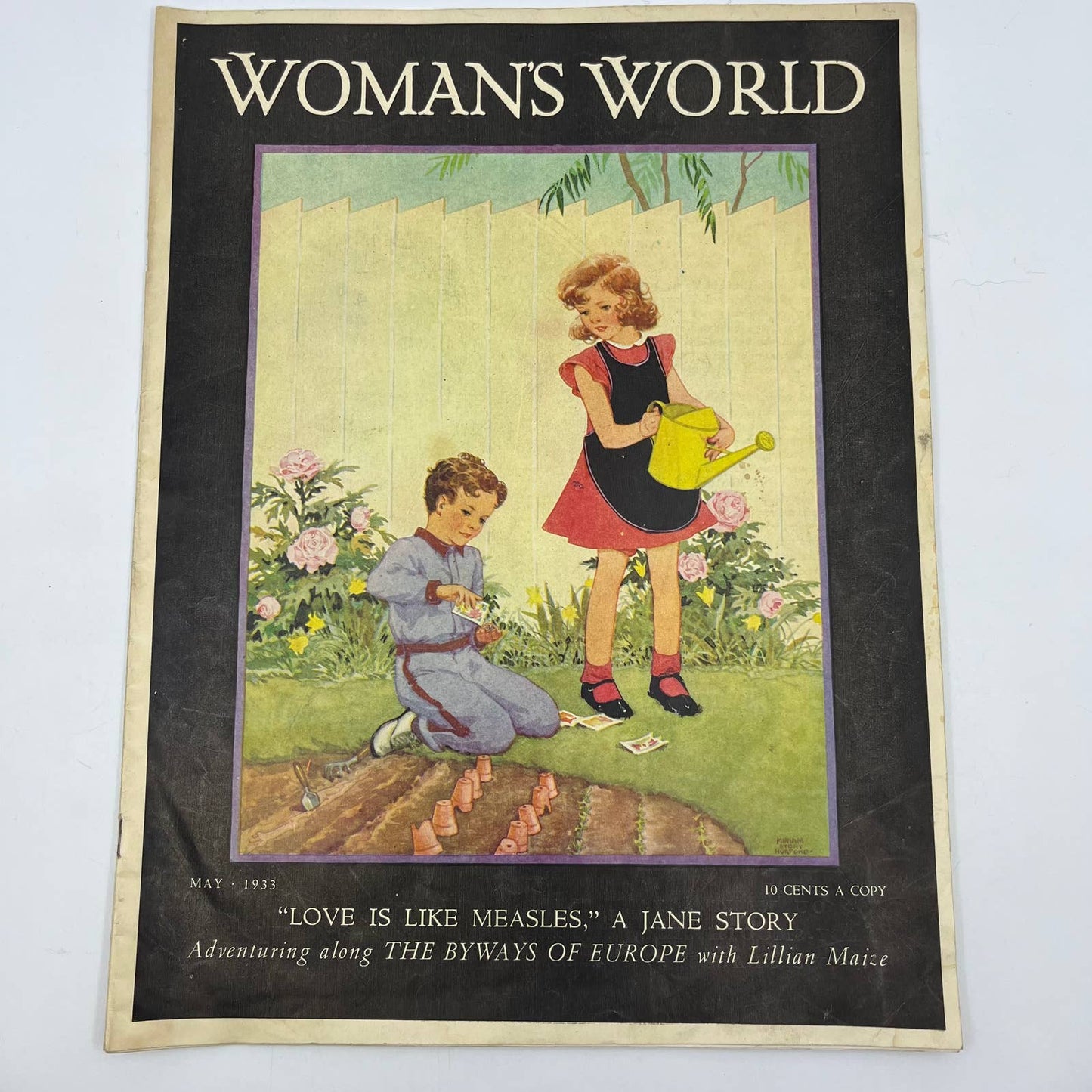 1933 May Women's World Magazine Miriam Story Hurford Art Gardening TI4