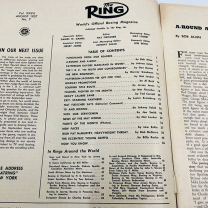 1957 Aug - The Ring Boxing Magazine Floyd Patterson Cus D’Amato TA5