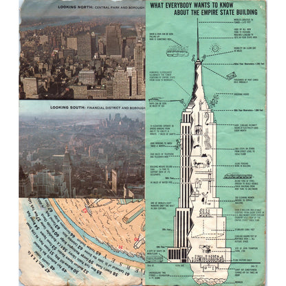 Vintage Atop the Empire State Building Fold Out Travel Brochure TH2-SF2