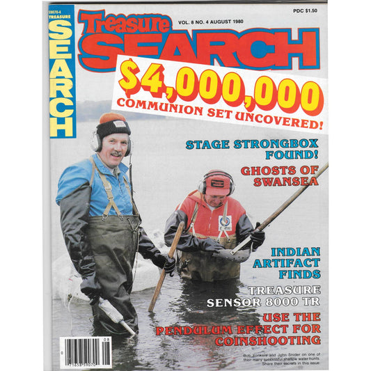 Treasure Search Magazine 1980 August Metal Detecting Gold Diamonds M2