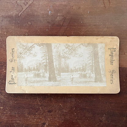 Cap of Liberty Yosemite Valley CA c1880 Antique Stereoview Card H2-3