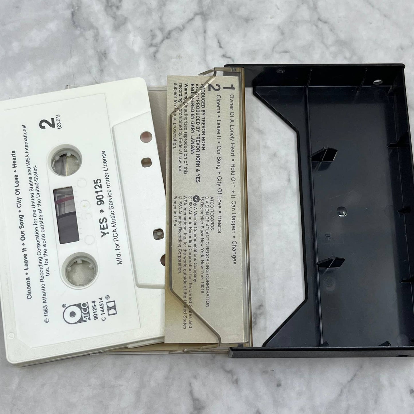 Yes "90125" Cassette Tape with Owner of a Lonely Heart  Cassette Tape TB6-22