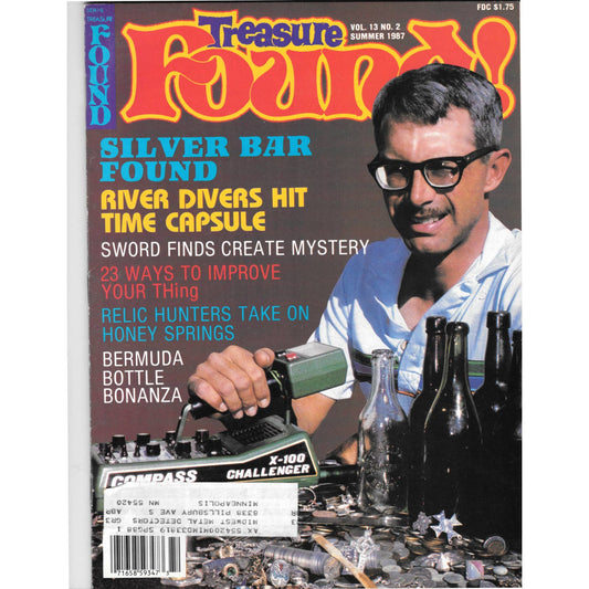 Treasure Found! Magazine 1987 Summer Metal Detecting Gold Diamonds M2