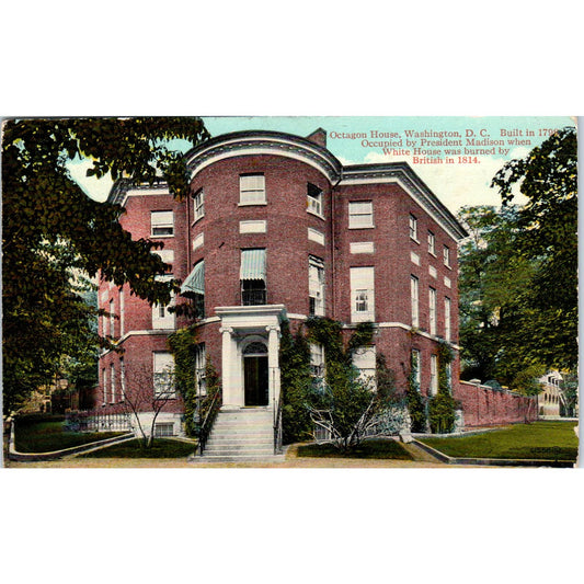 Octagon House Washington D.C. Original Postcard TK1-P2
