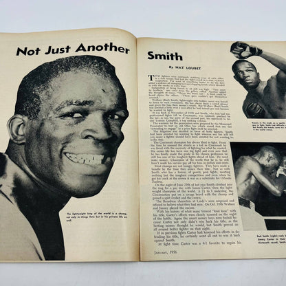 1956 Jan - The Ring Boxing Magazine – Floyd Patterson Cover TA5