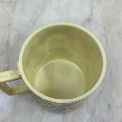 Vtg Deka Elizabeth NJ Santa Claus  Plastic Cup Mugs Merry Christmas TJ1