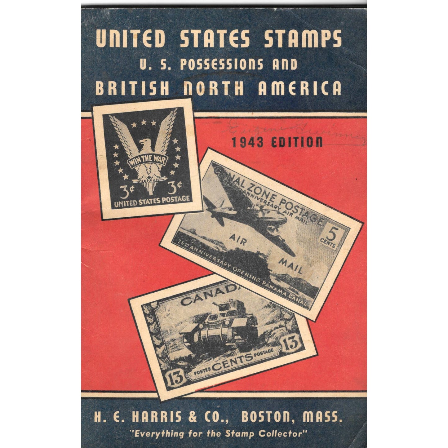 United States Stamps - H.E. Harris 1943 Stamp Catalog TJ7