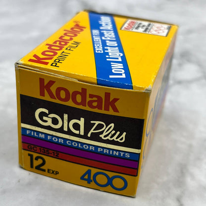 Unopened Kodak Gold Plus 400 Film 12 Exposure NOS 01/1994 TA9