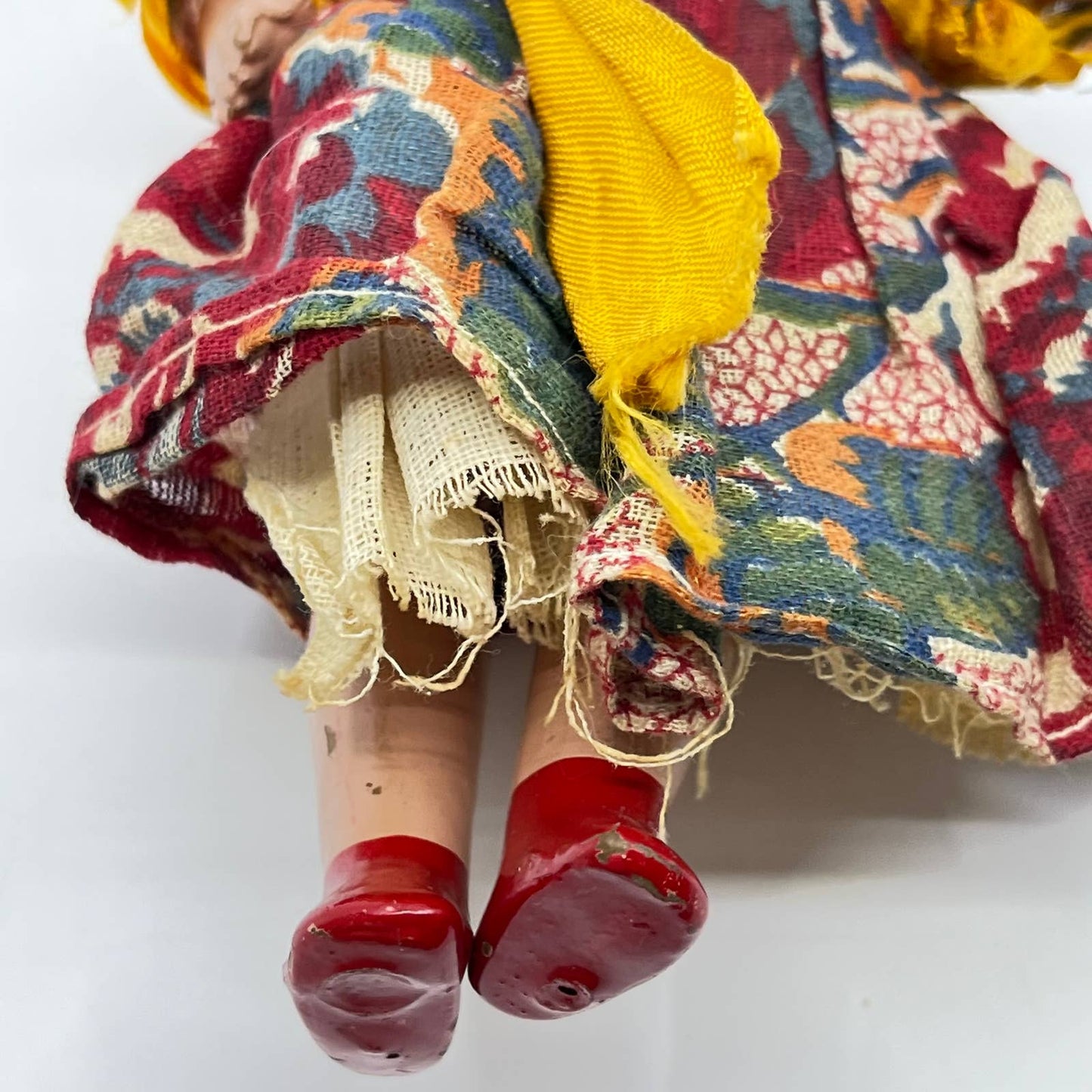 Souvenir Mexican Girl Doll 1940's/50's Beautiful Hand Painted TE5