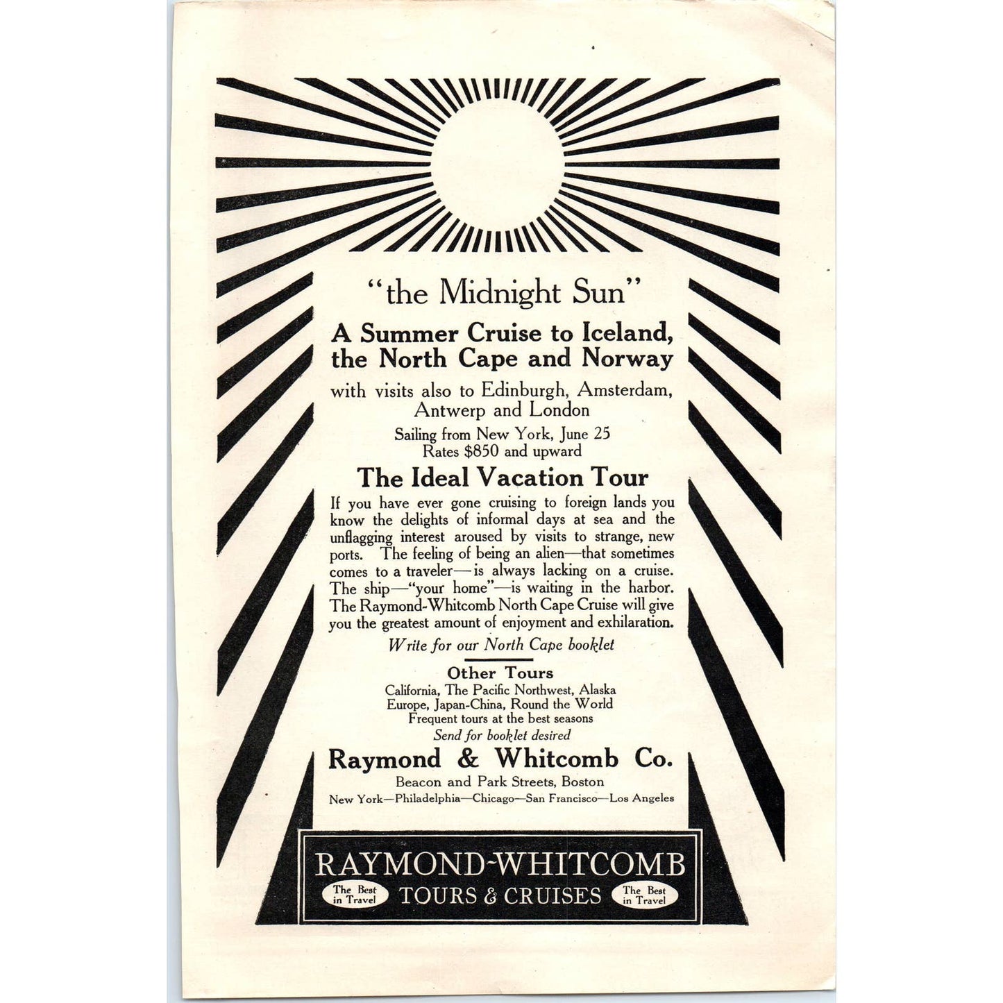 Pacific Steamship Company Admiral Line Gateway to the Orient - 1921 Ad TJ7-L