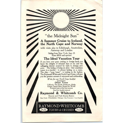 Pacific Steamship Company Admiral Line Gateway to the Orient - 1921 Ad TJ7-L