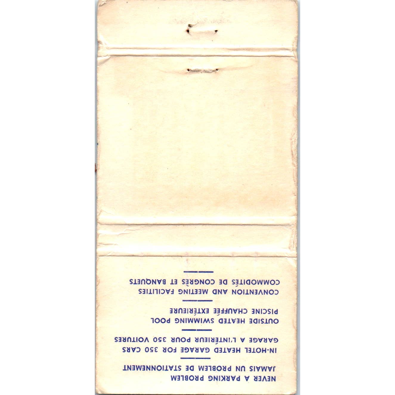 La Martinique Motor Inn Montreal Canada Advertising Matchbook Cover SA1-M11