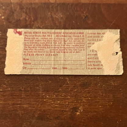 Pay Check Protection Plan Advertising Matchbook Cover MM9-3