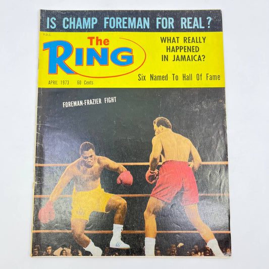 Vintage The Ring Boxing Magazine April 1973 Foreman-Frazier Fight TF6