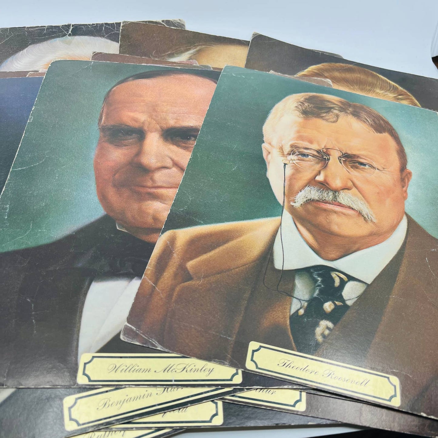 Vintage 1972 Set of 37 Presidential  Portraits Ottenheimer Publishing 11x14 TC4