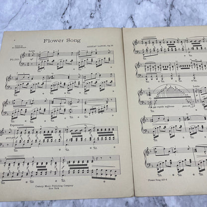 1910s Sheet Music - Flower Song - Blumenleid Gustave Lange OP. 39 No. 217 V39-4