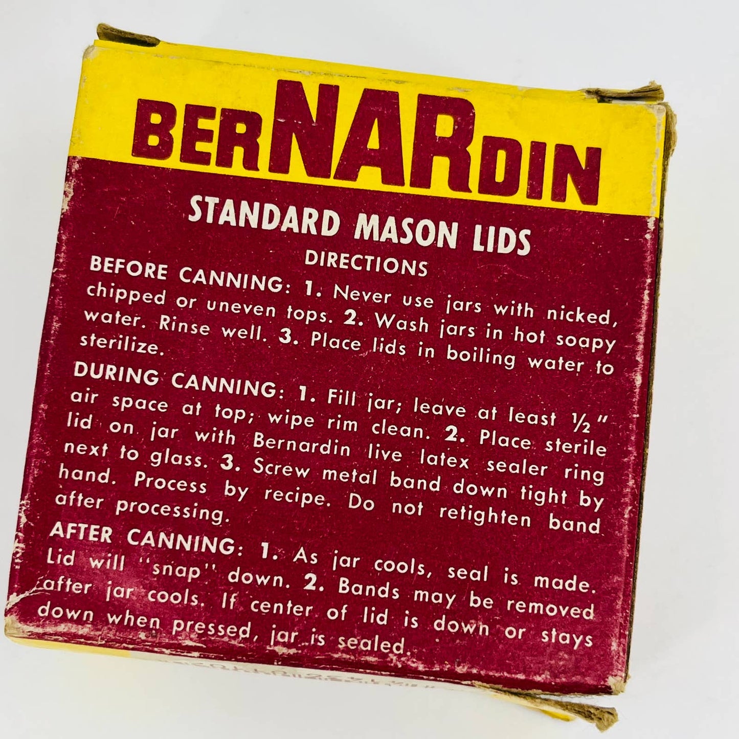 BerNARdin Canning Lids 2 Boxes Standard Mason Snap Lids MCM Canning Supplies TE1