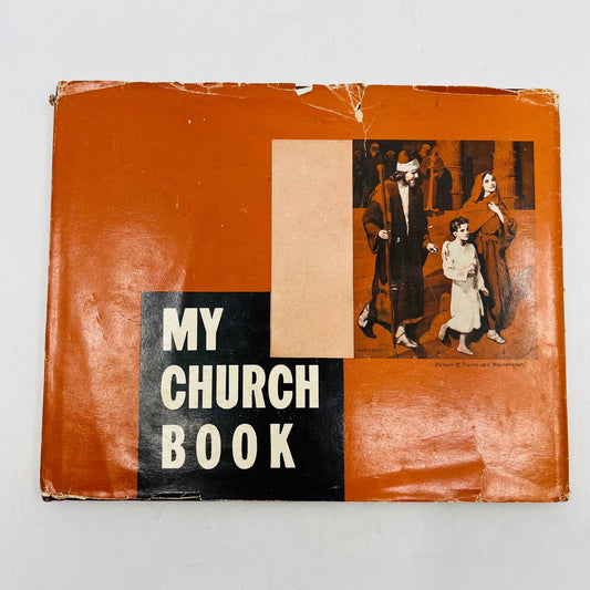 My Church Book Mary Skinner 1943 Abingdon Press Hardcover Dust Jacket UNUSED BA4