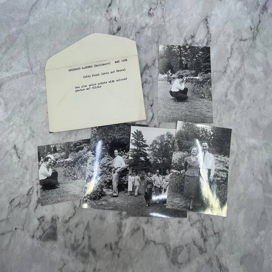 1956 Photographs of Frank Davis at Sherwood Gardens Baltimore MD TJ9-PG2