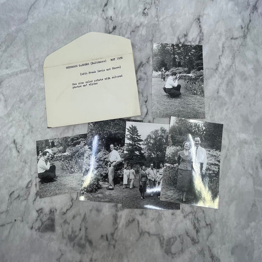 1956 Photographs of Frank Davis at Sherwood Gardens Baltimore MD P4-9