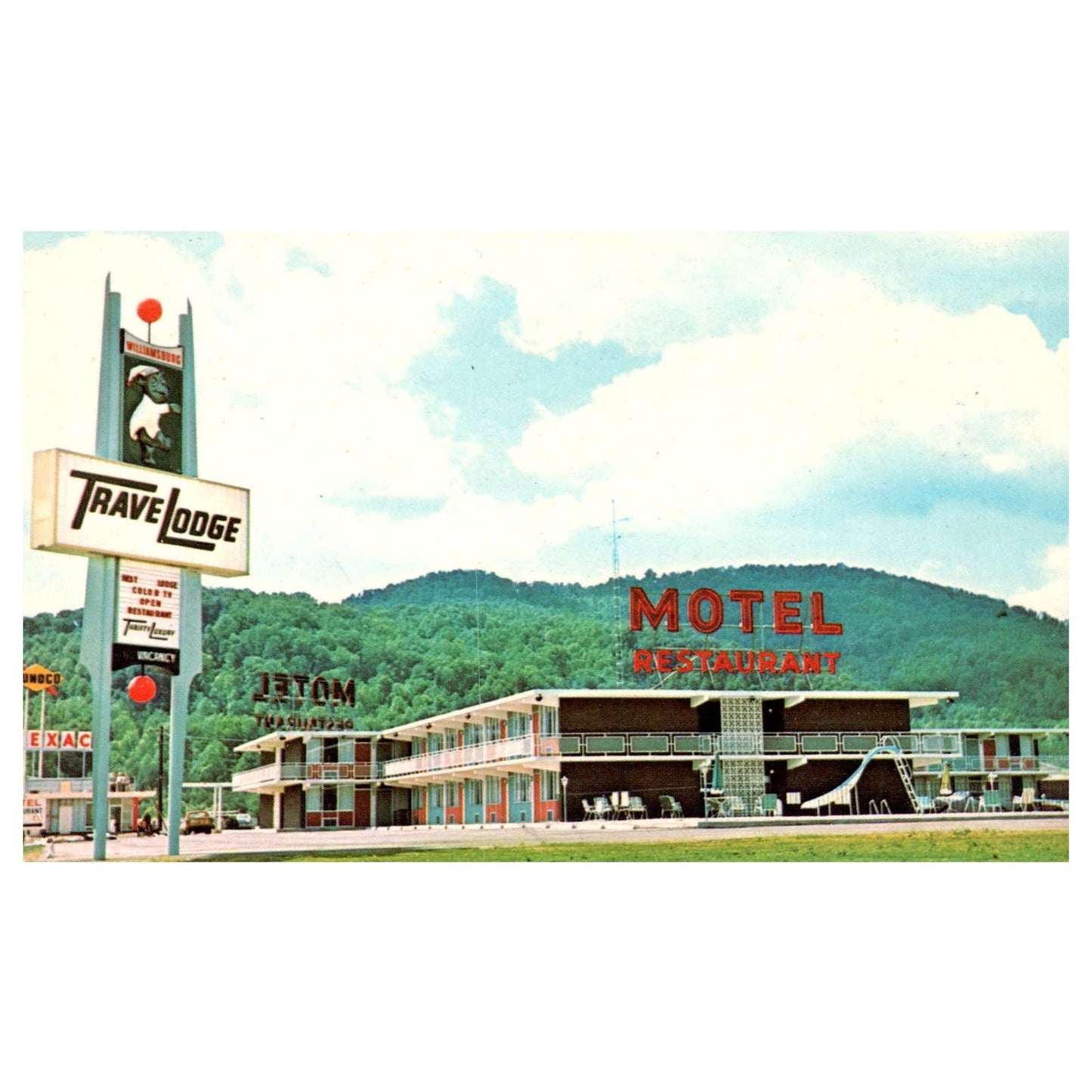 Vintage Postcard - Williamsburg Travel Lodge Motel Williamsburg Kentucky TJ7-1