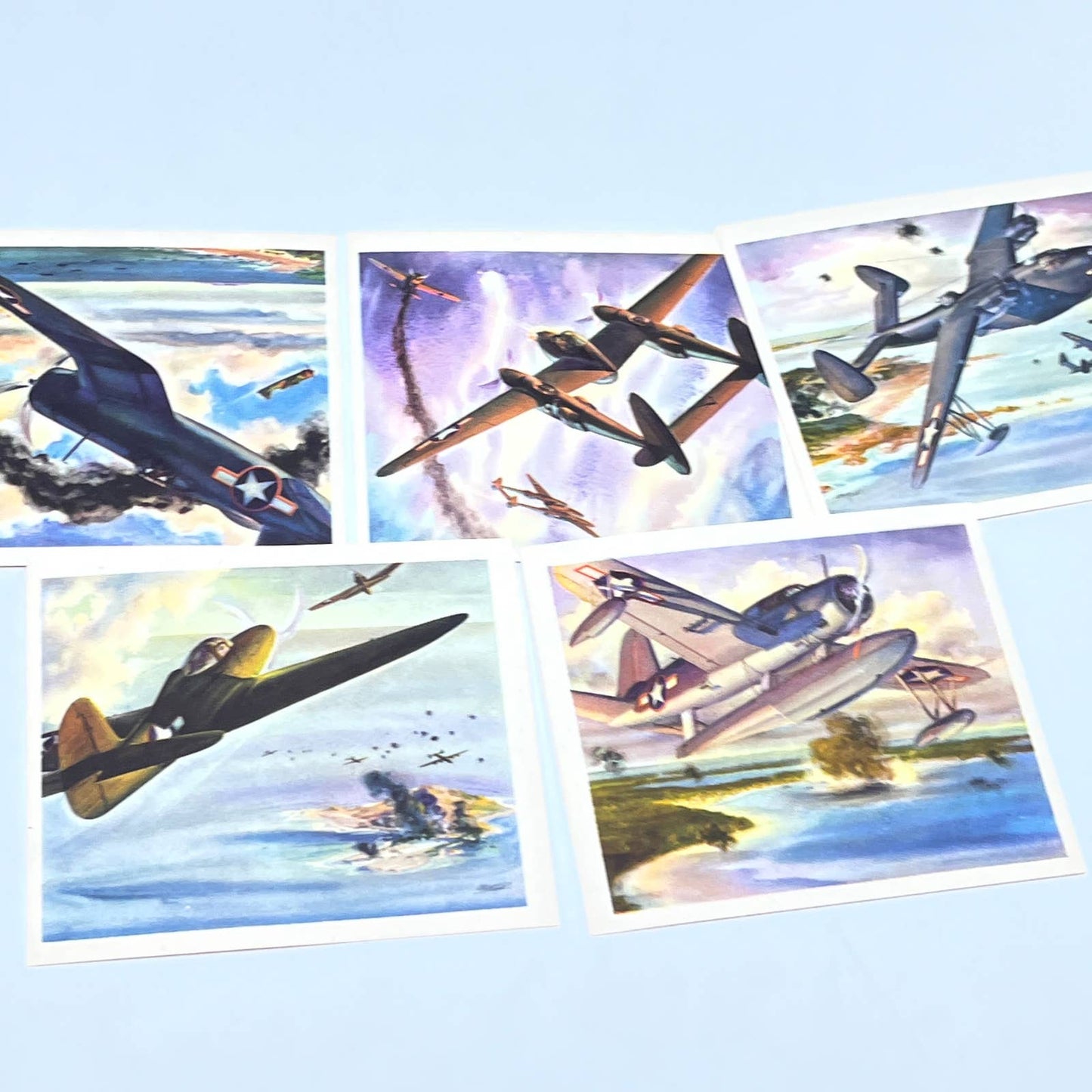 1943 Coca-Cola America's Fighting Planes in Action Card Set 1-20 COMPLETE SE1