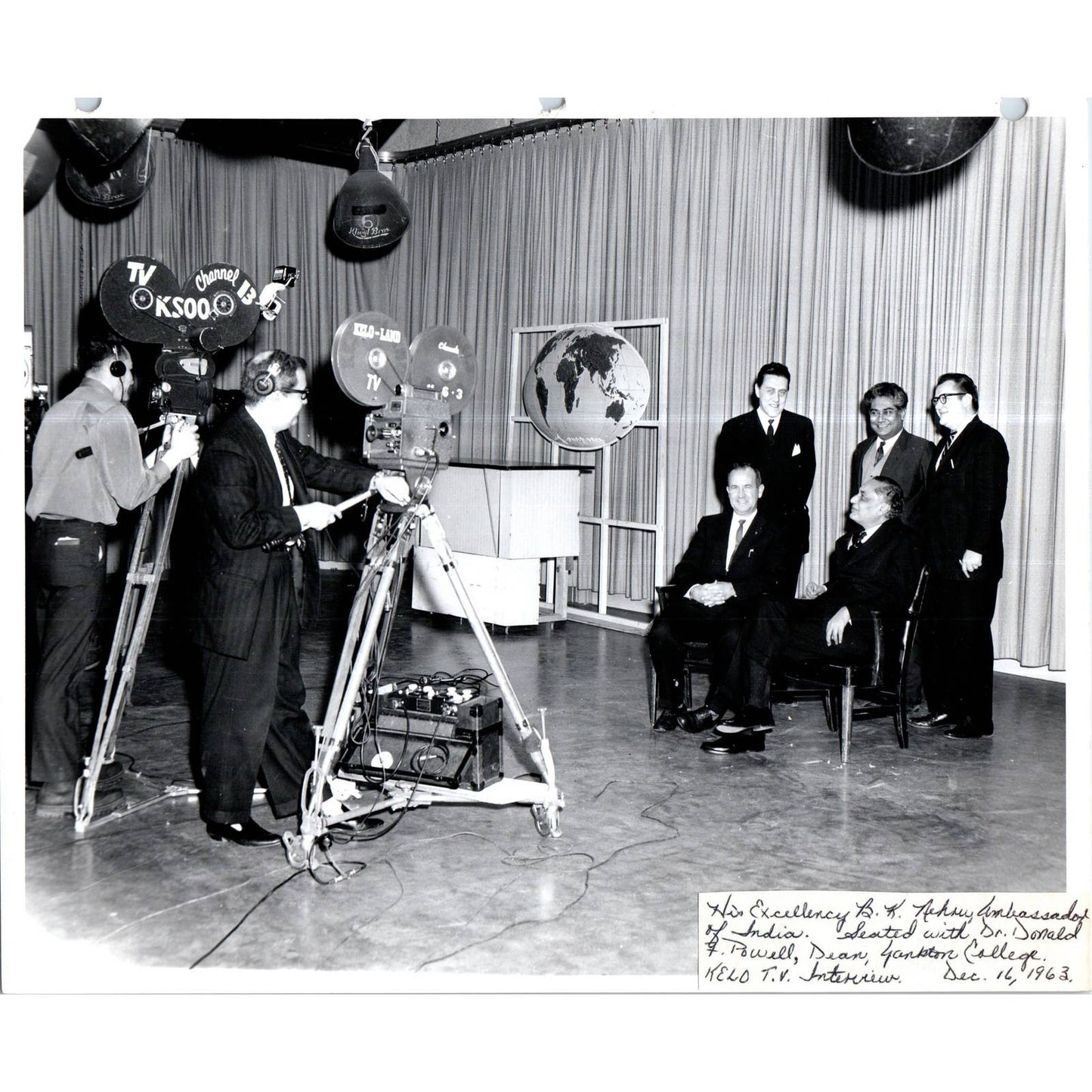 Ambassador of India B.K. Nehru KELO TV Interview 1963 8x10 Photo TK1-P11