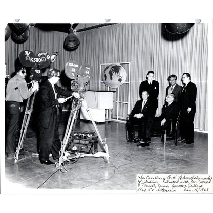 Ambassador of India B.K. Nehru KELO TV Interview 1963 8x10 Photo TK1-P11