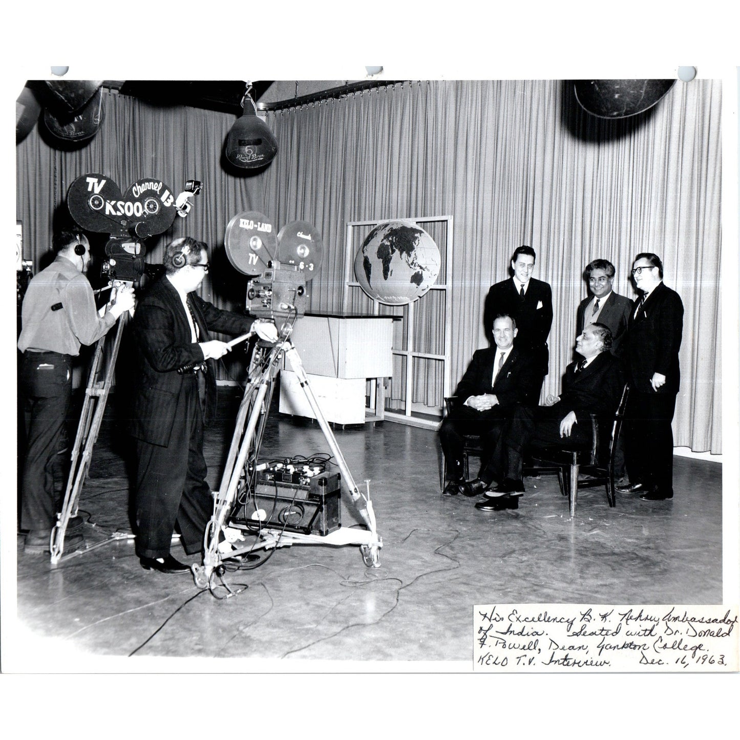 Ambassador of India B.K. Nehru KELO TV Interview 1963 8x10 Photo B15