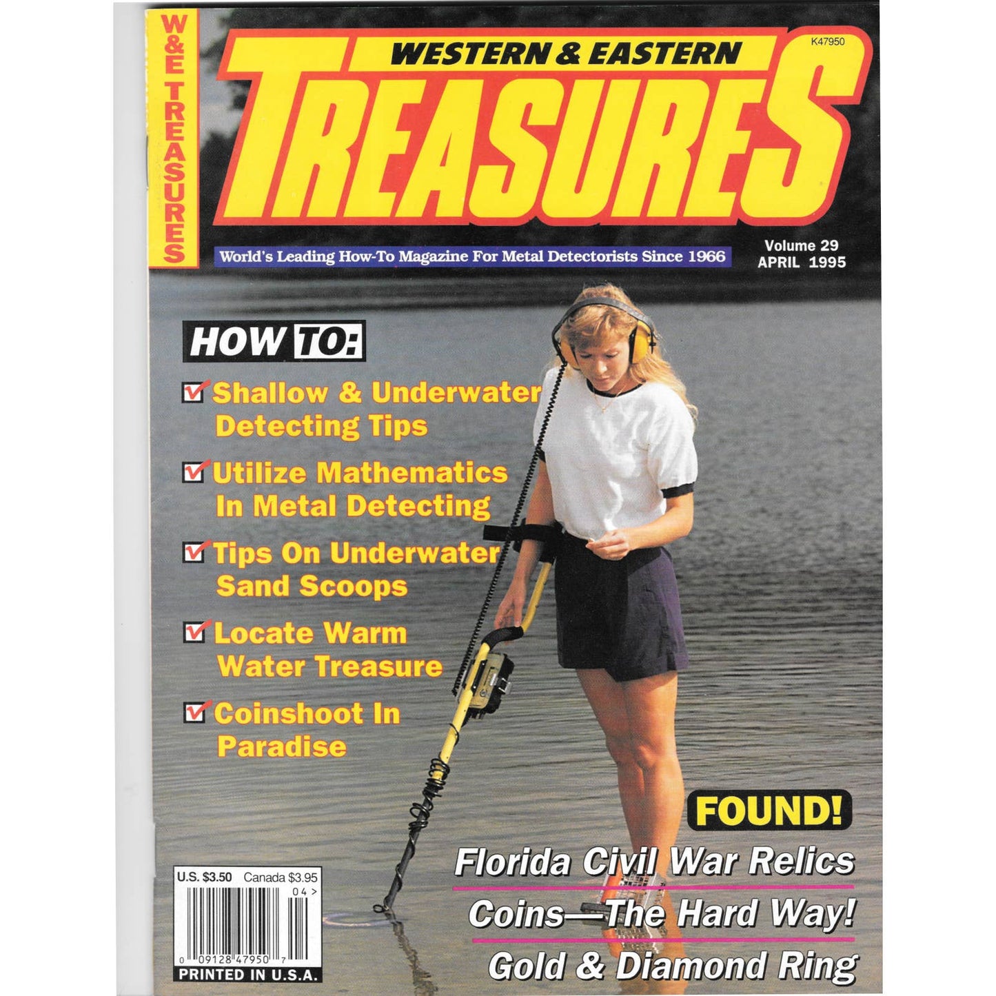 Western and Eastern Treasures Magazine Apr 1995 Vol. 29 Metal Detecting Gold M1