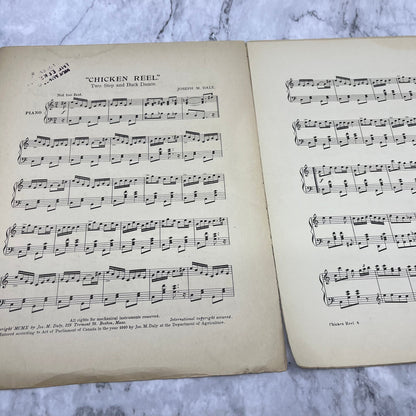 1911 Chicken Reel Or Performer’s Buck Jos. M. Daly Sheet Music V41-1
