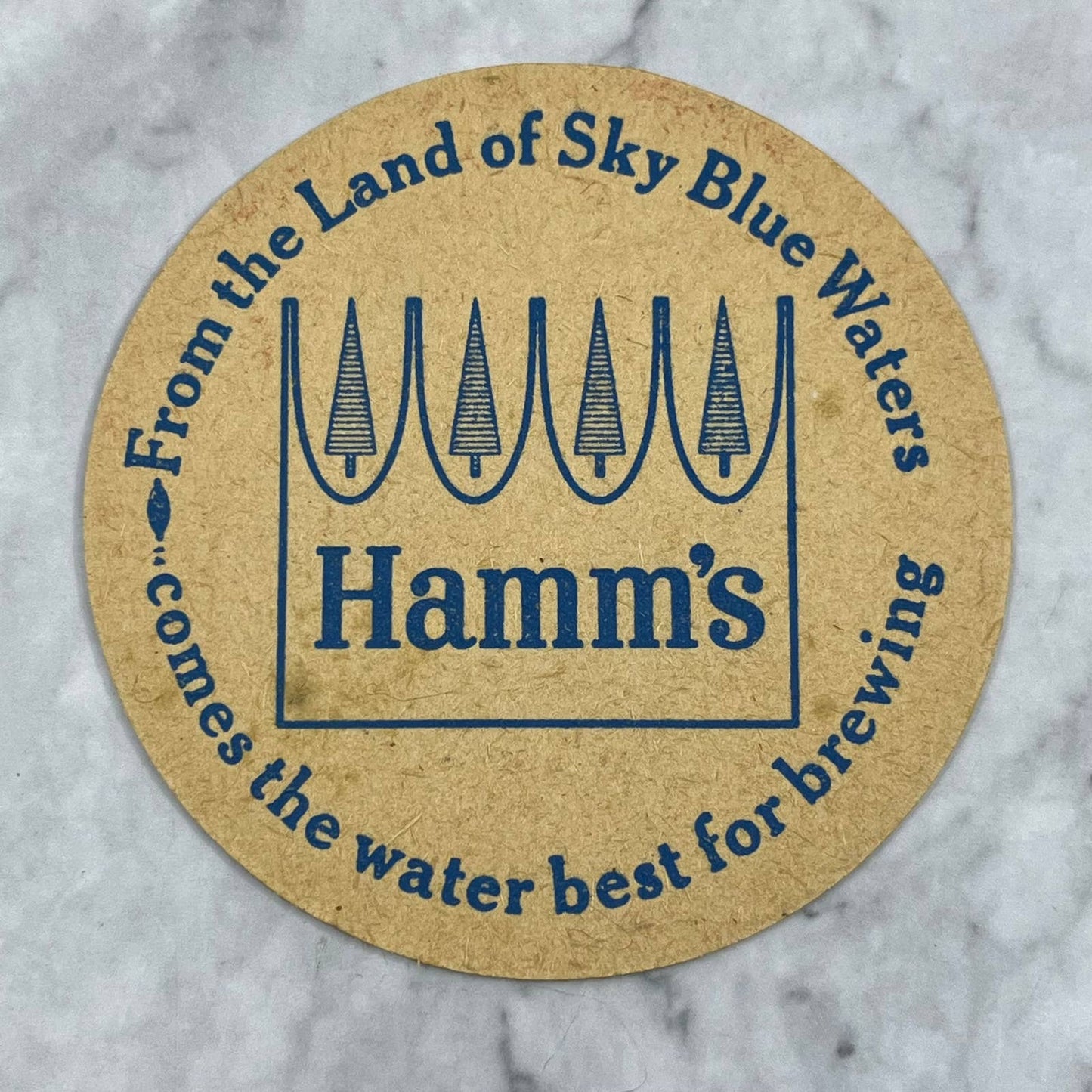 1967 Hamm’s Beer Coaster “Mother-in-Law Just Left Hamm it Up” Double Sided SE6