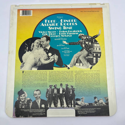 Swing Time Fred Astaire Ginger Rogers RCA SelectaVision - CED VideoDisc TG5