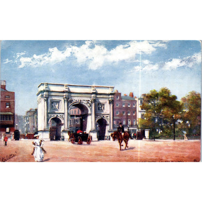 Hyde Park Marble Arch Raphael Tuck Oilette Original Postcard P3-2
